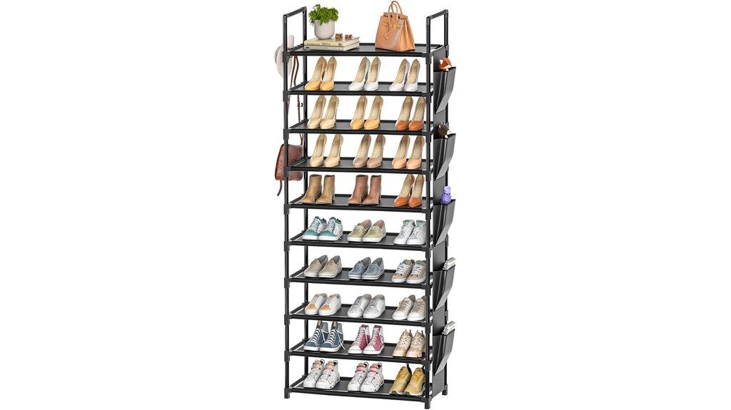 10 tier shoe storage solution