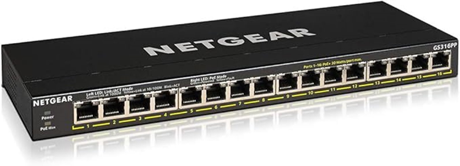 16 port poe ethernet switch