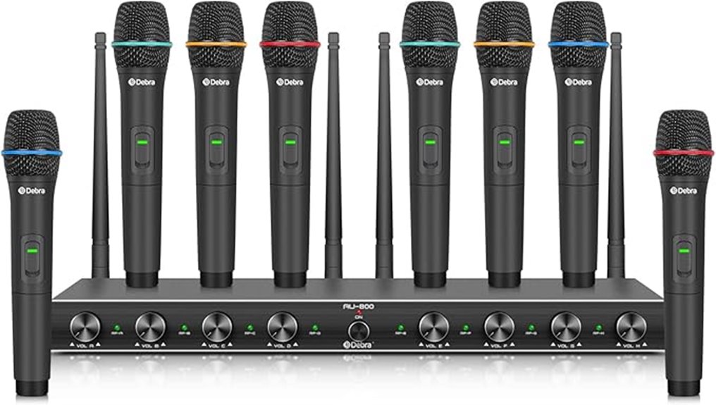 8 channel wireless microphone