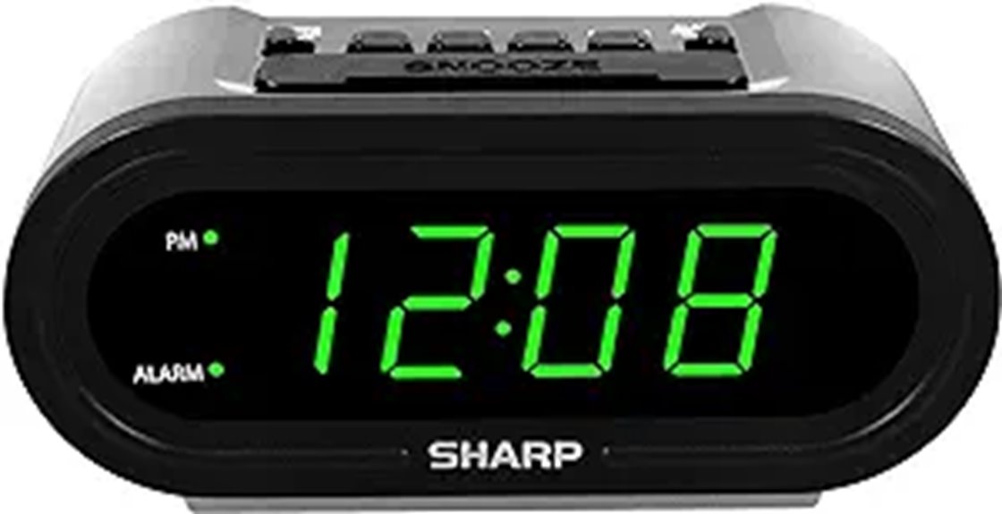 accuset digital alarm clock