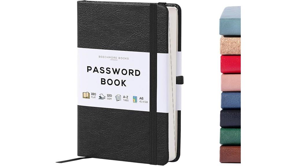 alphabetical password organizer book