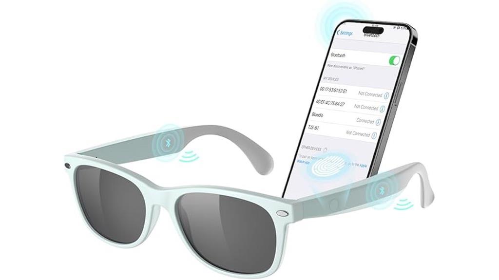 athletic bluetooth sunglasses design