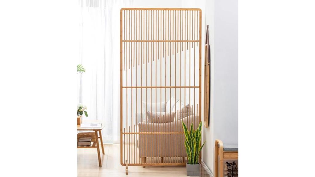 bamboo privacy room divider