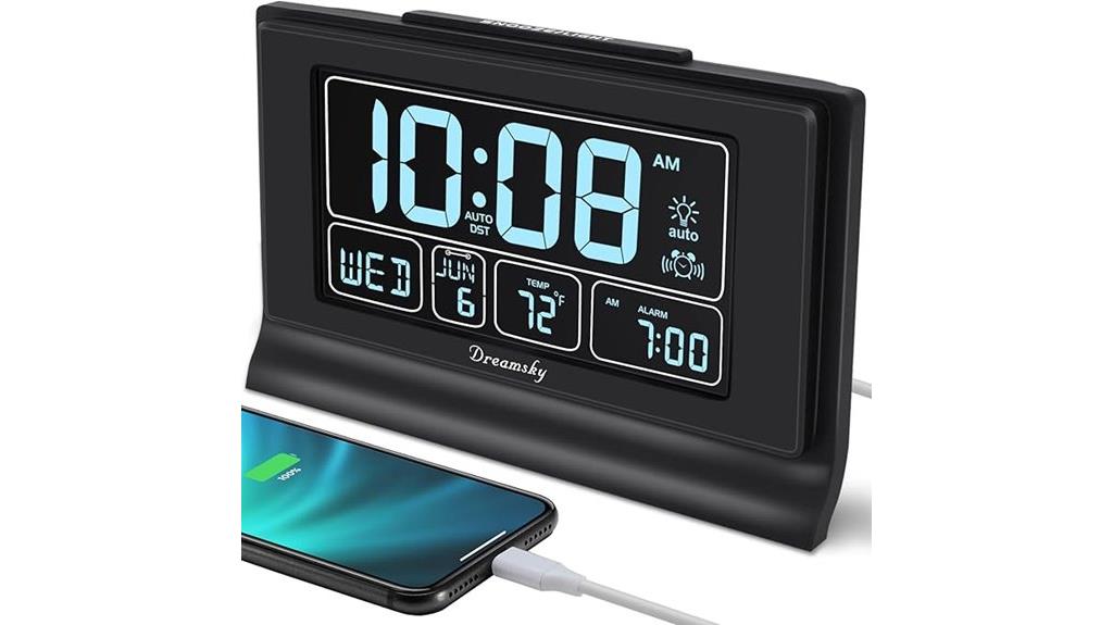 battery backup usb clock