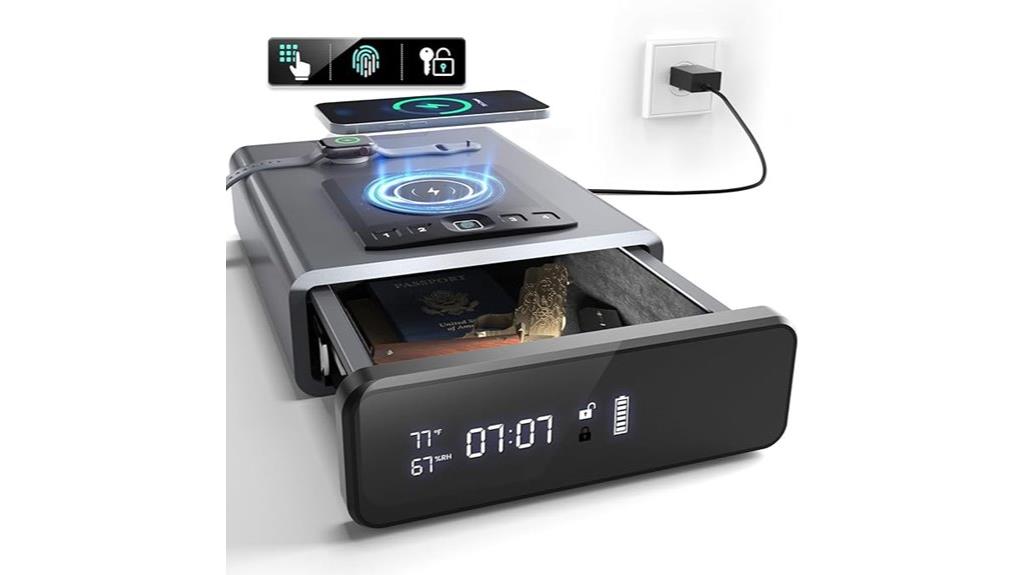 biometric safe with charging