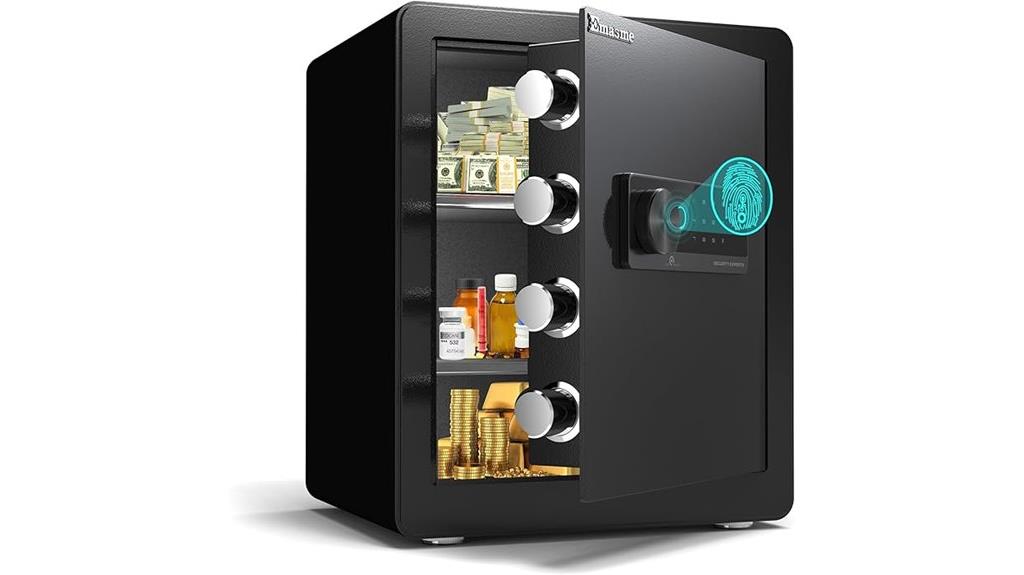 biometric safe with keypad