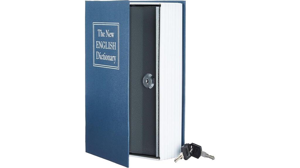 blue large key lock safe