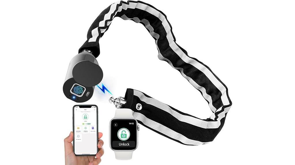 bluetooth fingerprint bike lock