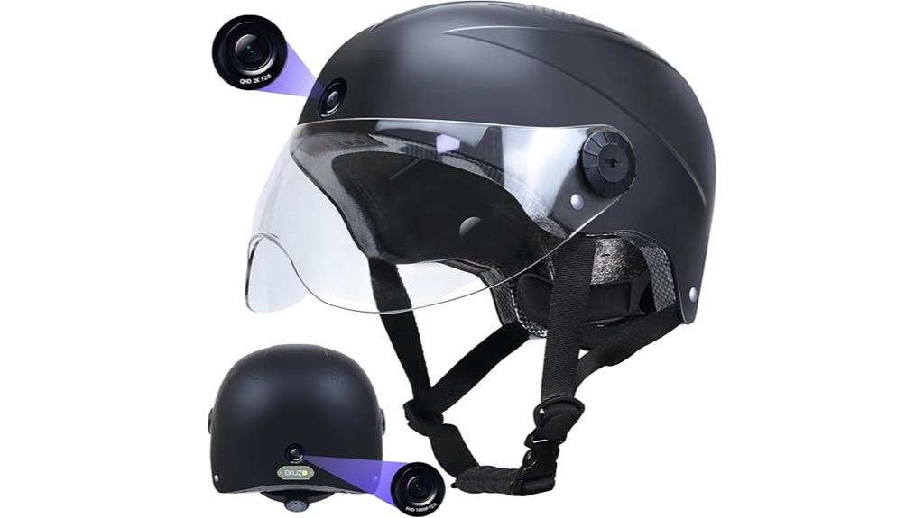 bluetooth helmet with cameras