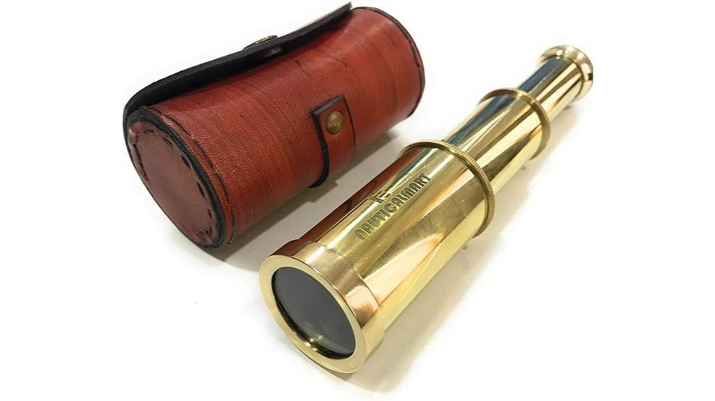 brass nautical spyglass telescope