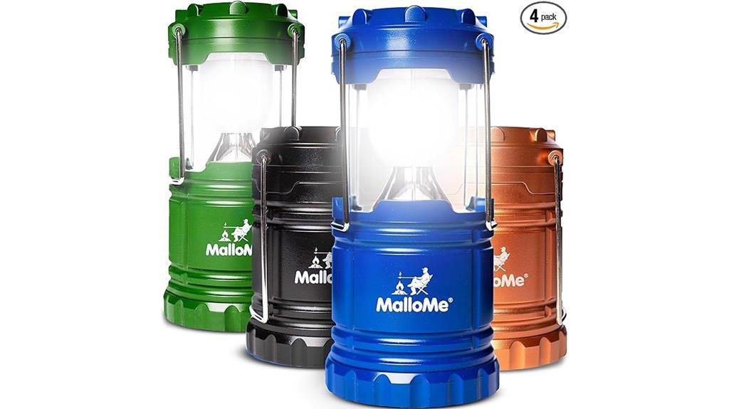 colorful camping lantern set