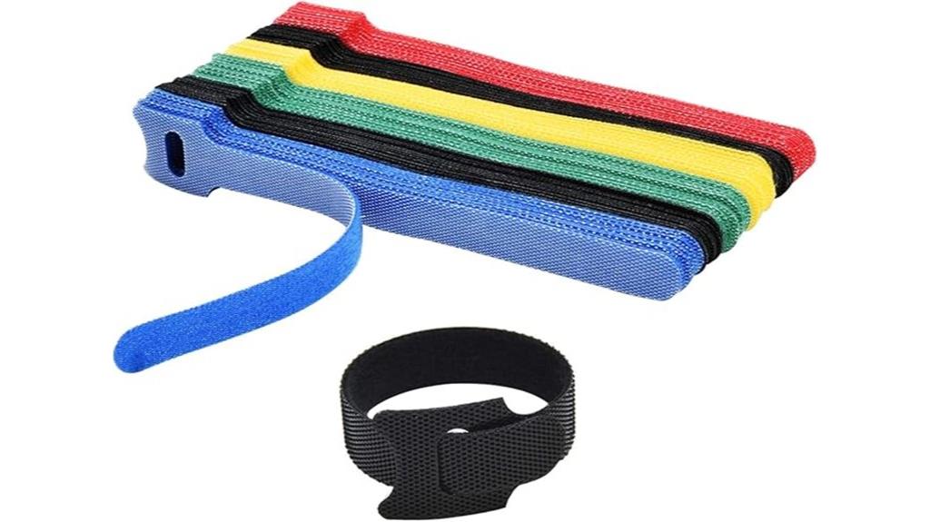 colorful reusable cable ties