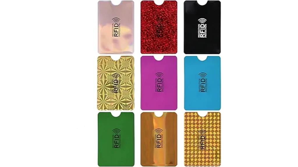 colorful rfid card holder