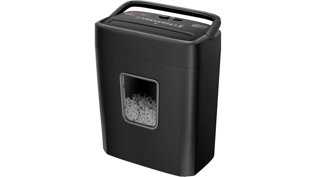 compact crosscut paper shredder