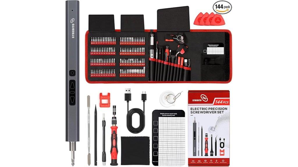 compact electric screwdriver kit