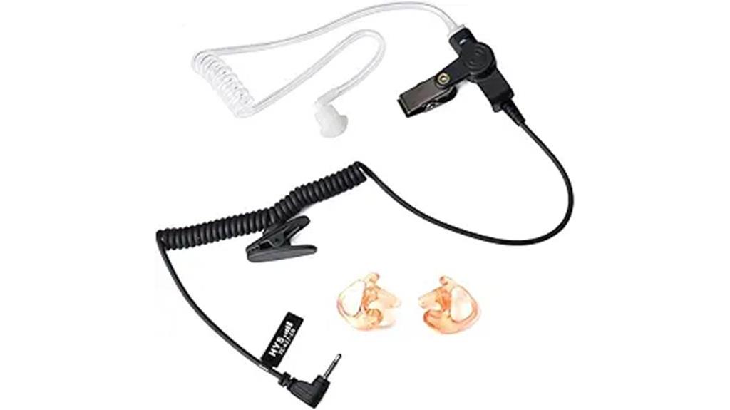 covert acoustic headset walkie talkies