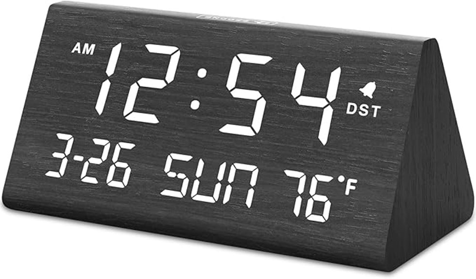 digital alarm clock bedroom