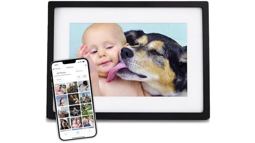 digital picture frame display