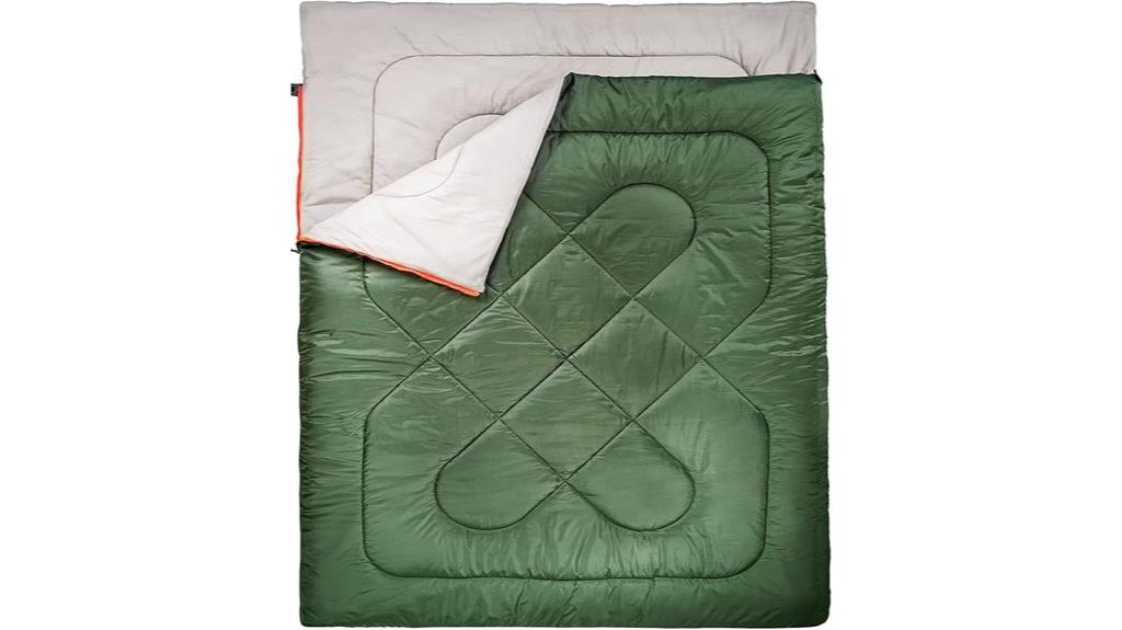 double sleeping bag olive