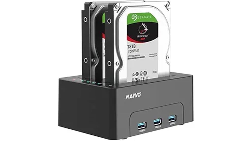dual bay docking station