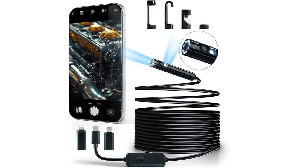 dual lens endoscope camera