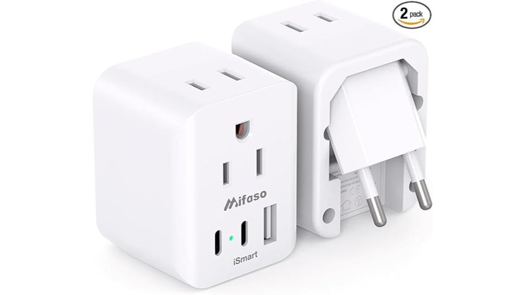 dual usb travel adapter