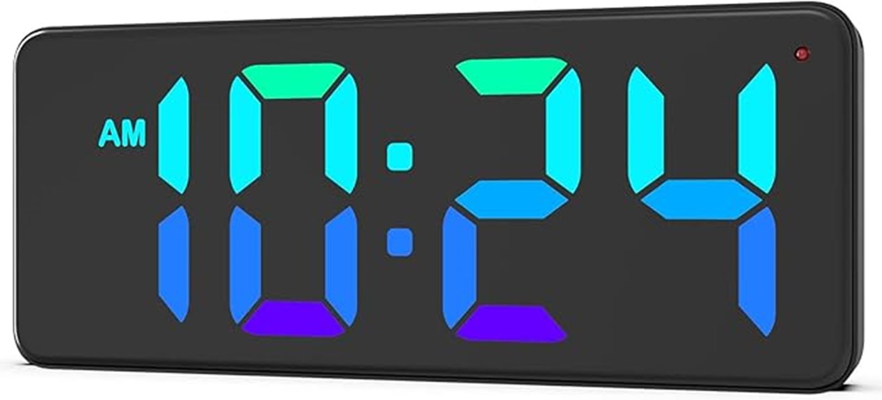 dynamic rgb led clock