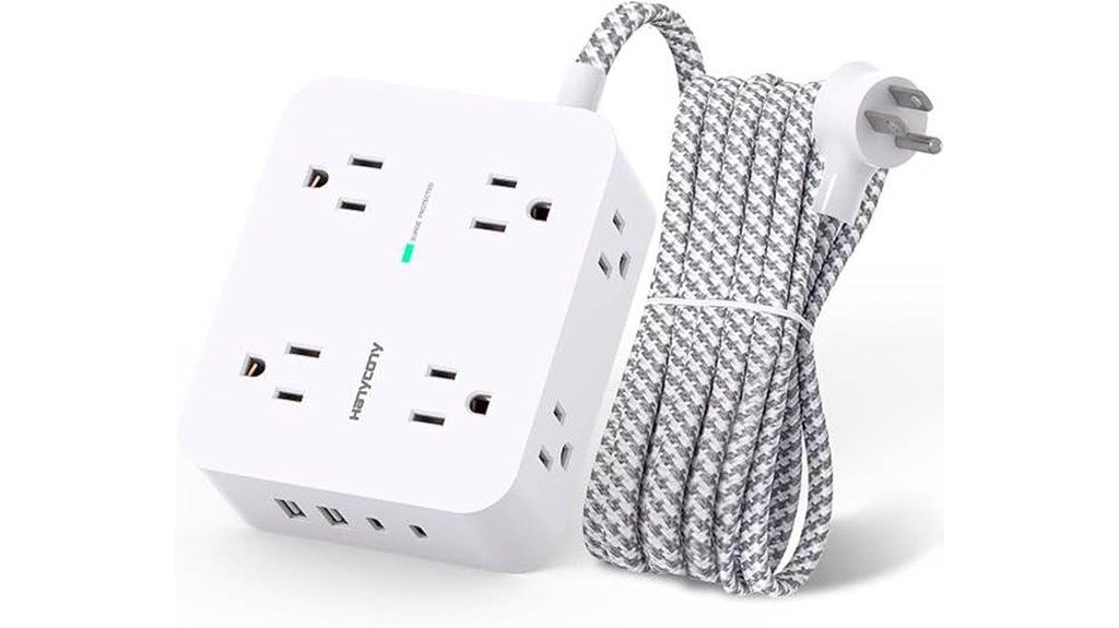 eight outlets four usbs