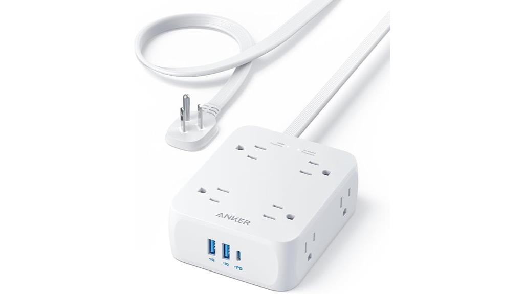 eight outlets three usbs