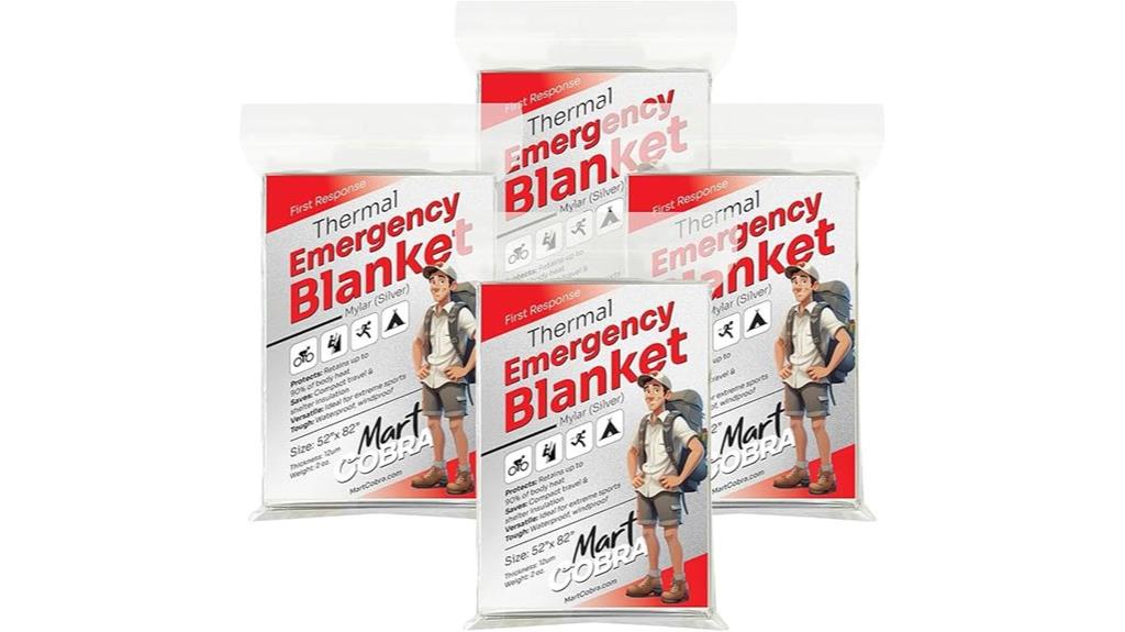 emergency blanket pack set
