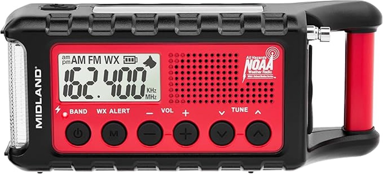 emergency crank weather radio
