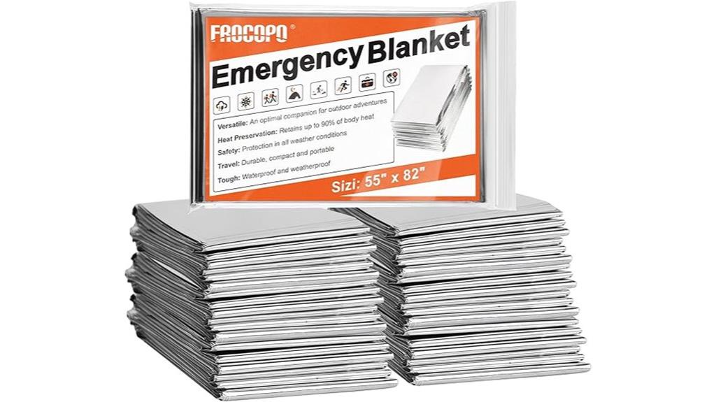 emergency mylar blanket pack