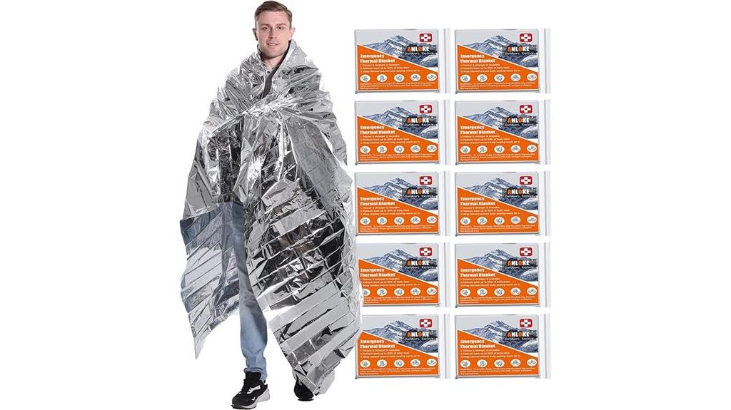 emergency thermal blankets pack