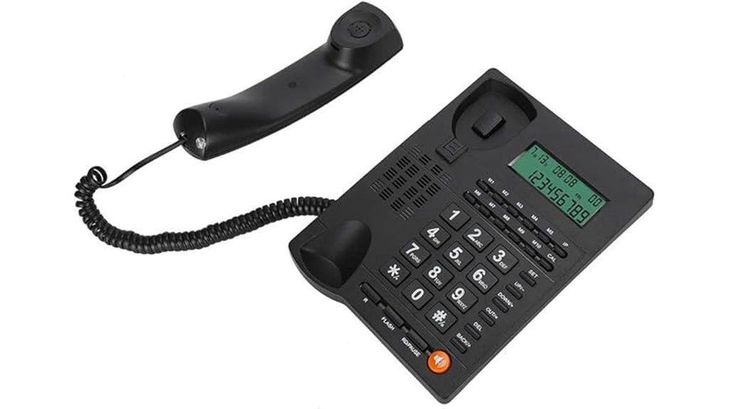 ergonomic noise cancelling landline phone