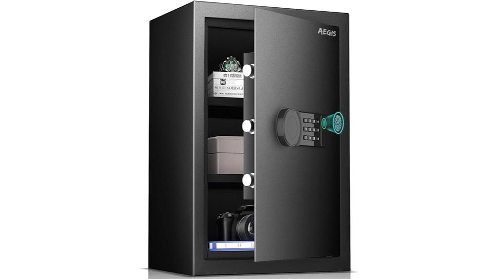 fingerprint enabled gun safe