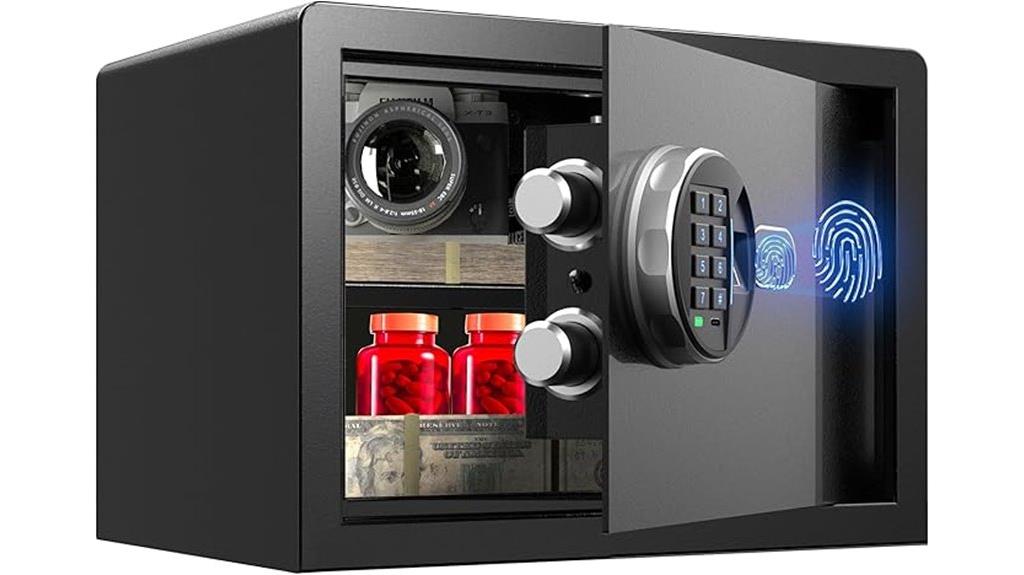 fingerprint locked silent safe