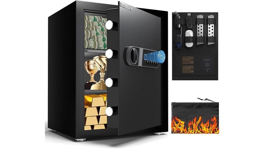 fingerprint secure home safe