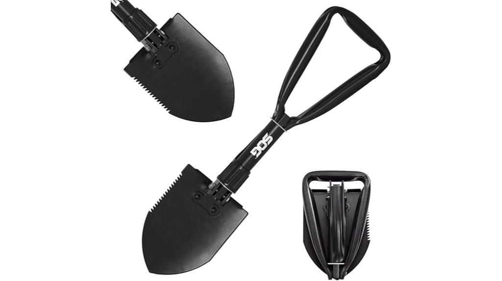 folding survival shovel tool