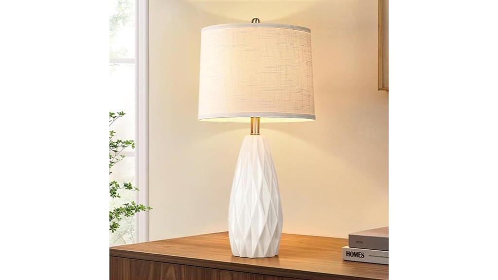 geometric dimmable table lamp