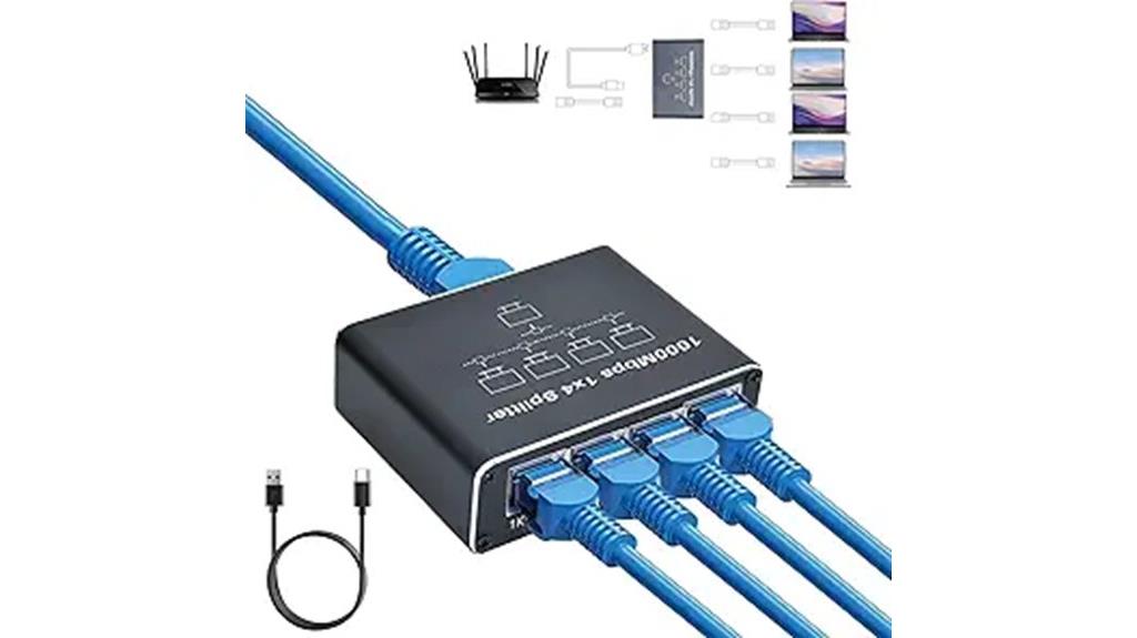 gigabit ethernet splitter hub