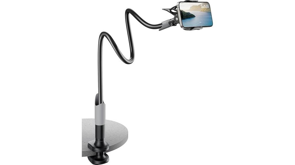 gooseneck bed phone holder