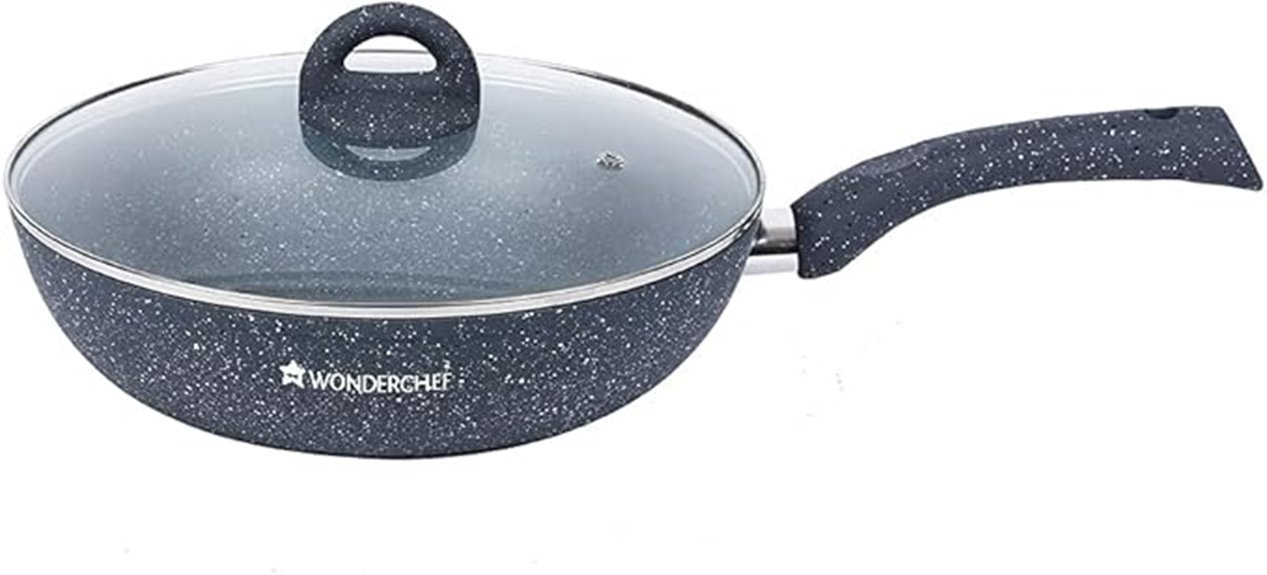 granite wok with lid