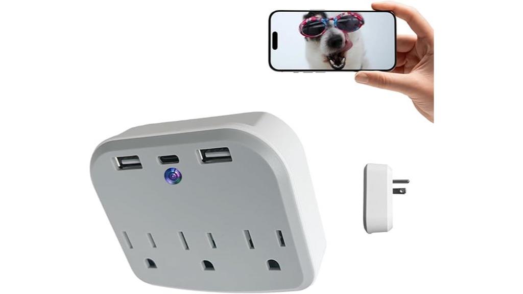 hidden wall plug camera