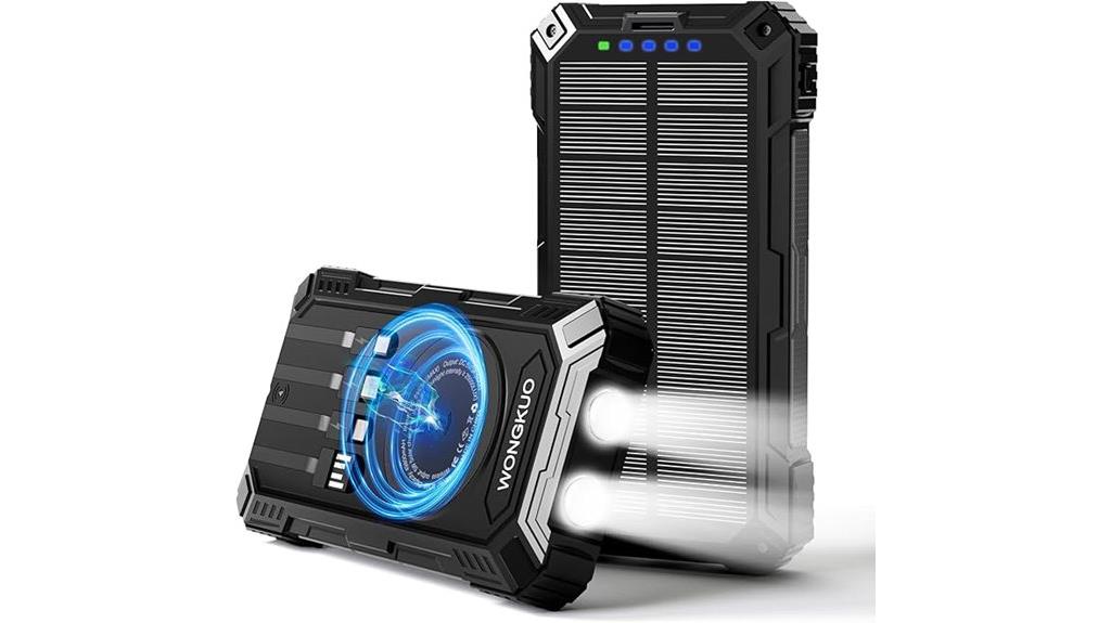 high capacity solar power bank