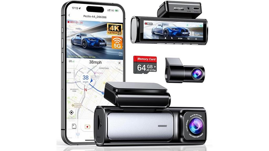 high definition dual dashcam
