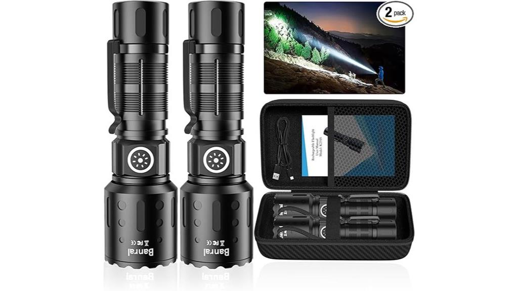 high powered rechargeable flashlight