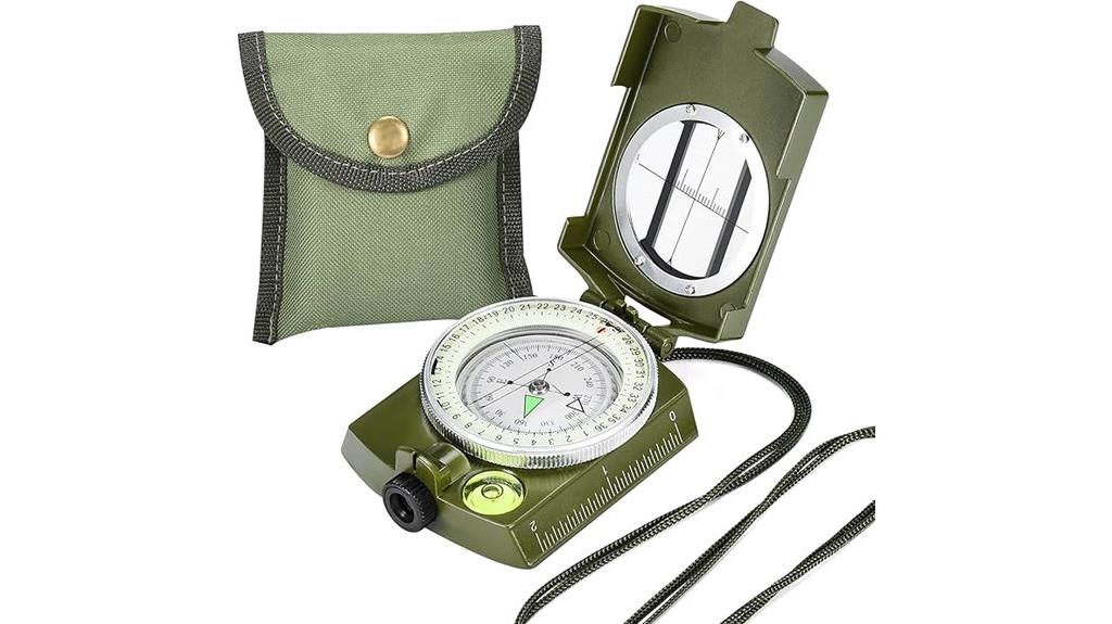 hiking military sighting compass