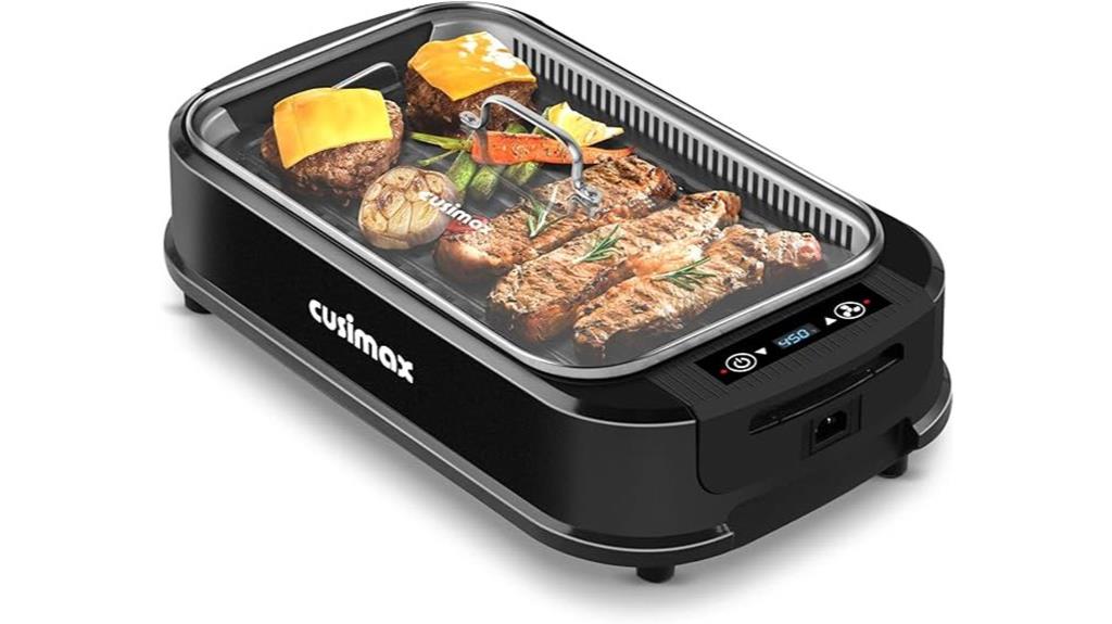 indoor electric grill device