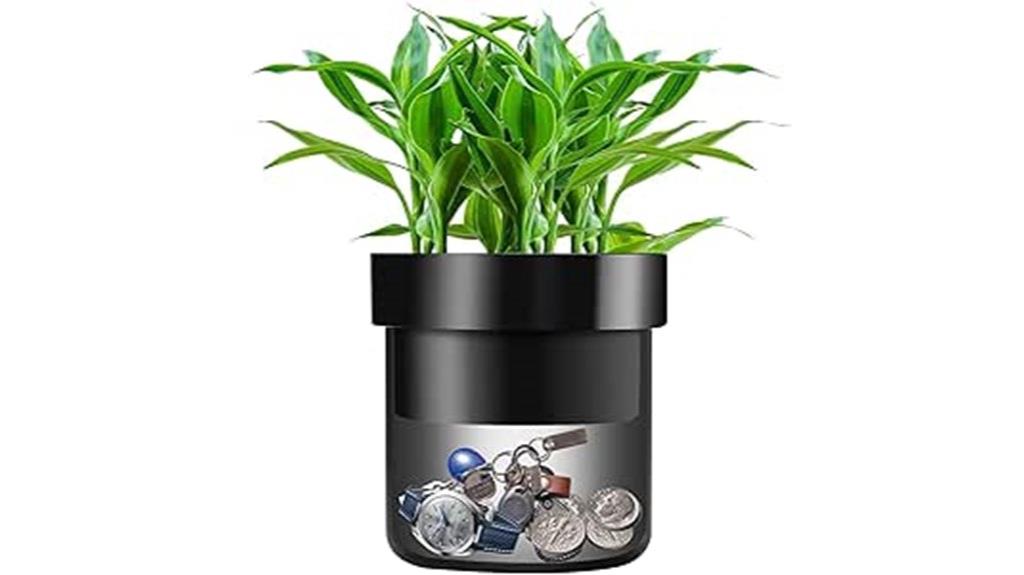 key locked flower pot diversion