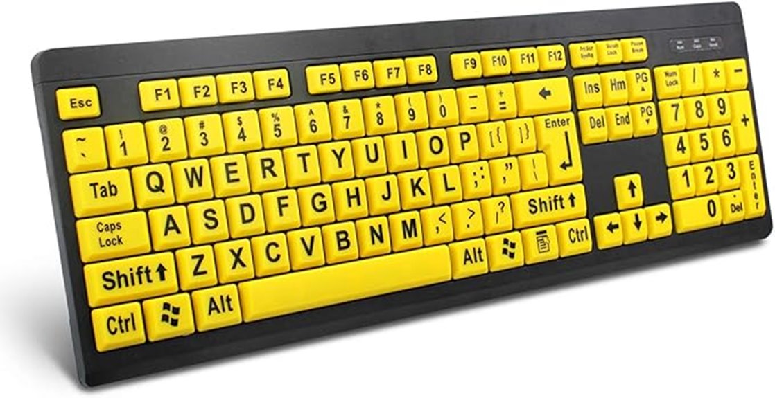 large print usb keyboard